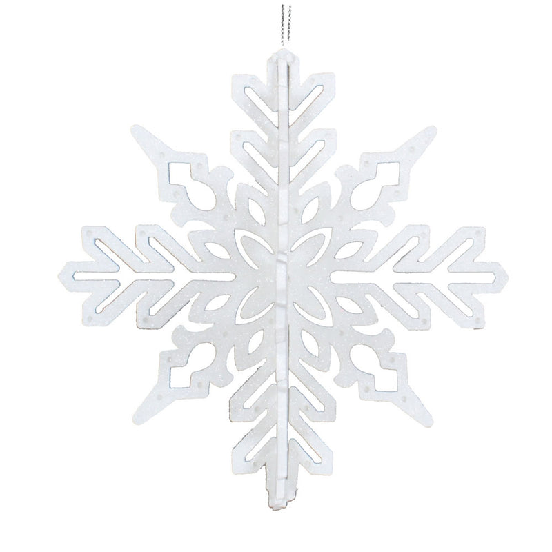 6" 3D Glitter Snowflake