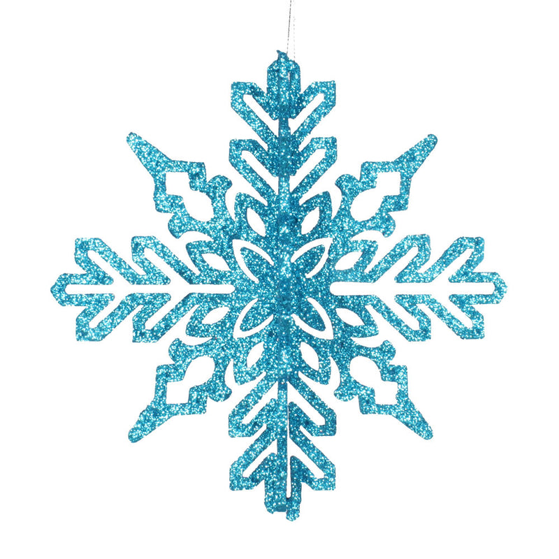 6" 3D Glitter Snowflake