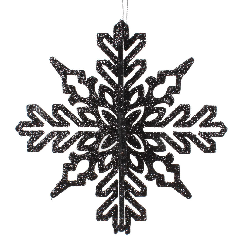 6" 3D Glitter Snowflake