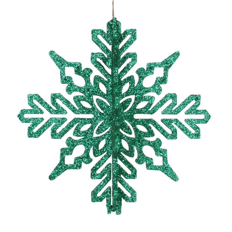 6" 3D Glitter Snowflake