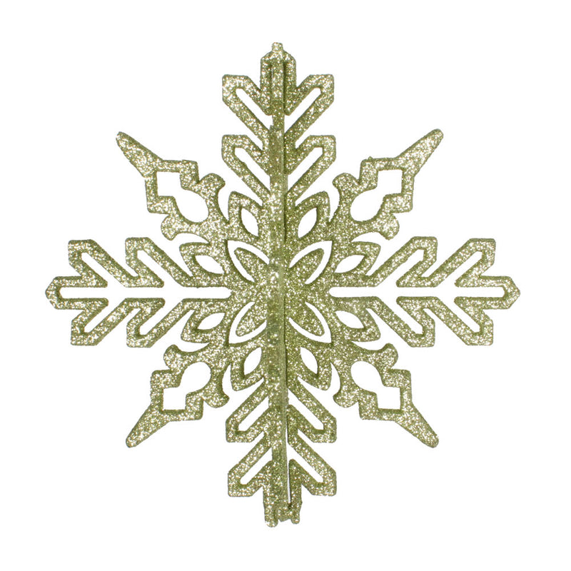 6" 3D Glitter Snowflake