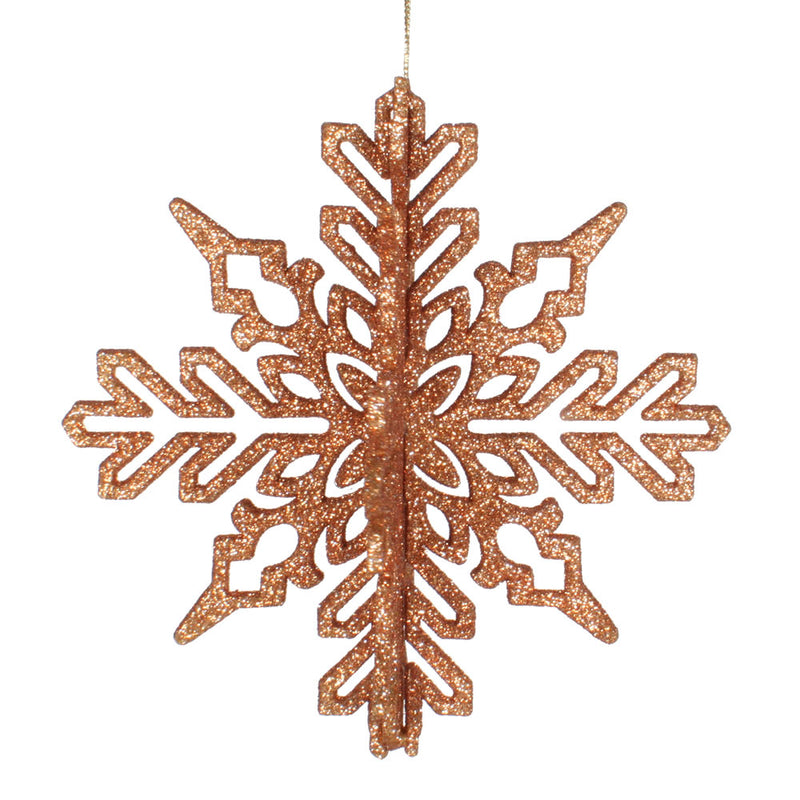 6" 3D Glitter Snowflake