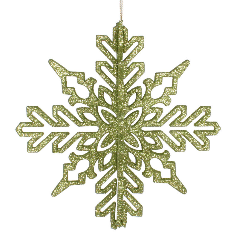 6" 3D Glitter Snowflake