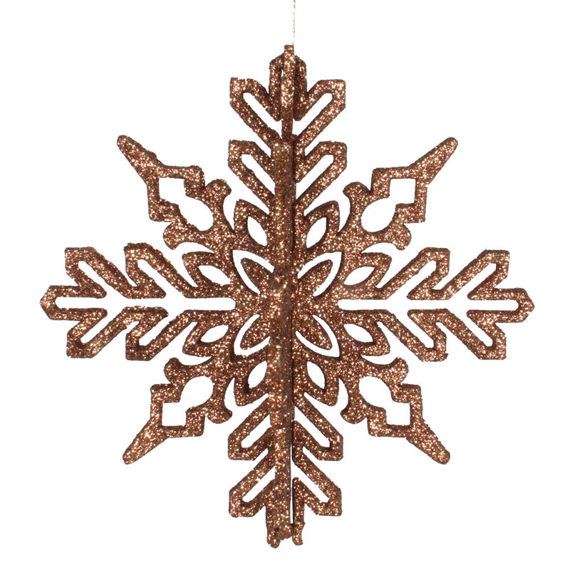 6" 3D Glitter Snowflake