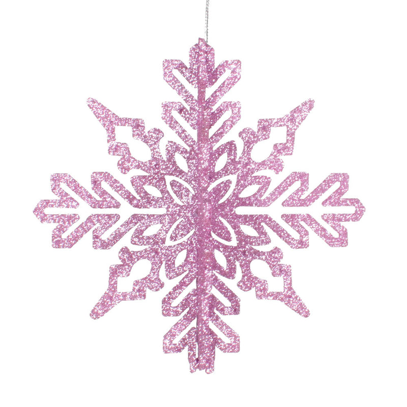 6" 3D Glitter Snowflake