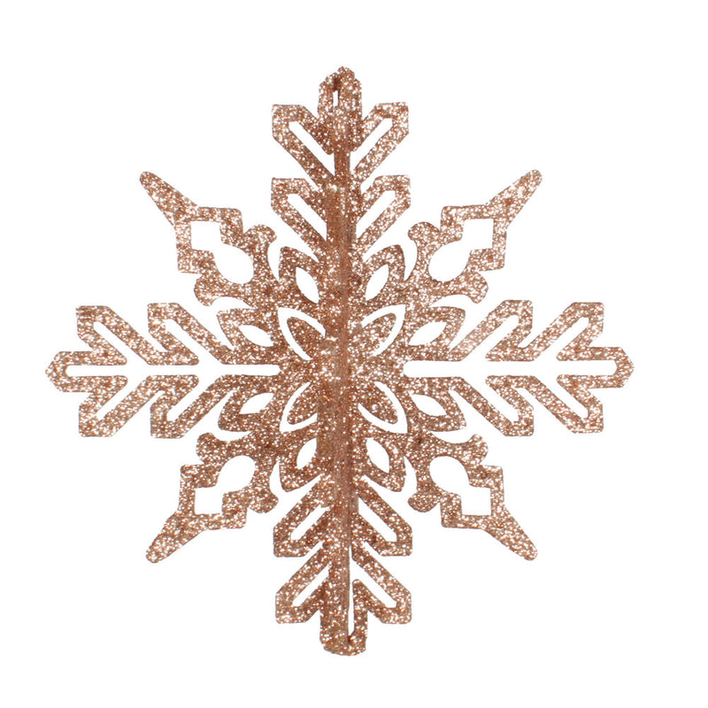 6" 3D Glitter Snowflake