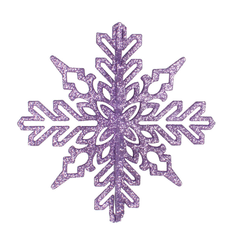 6" 3D Glitter Snowflake