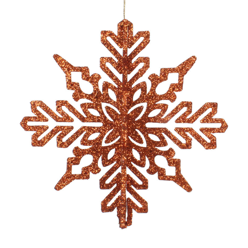 6" 3D Glitter Snowflake