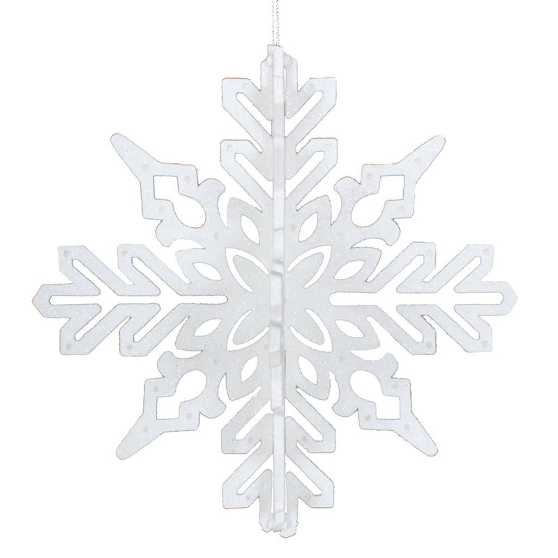 9" 3D Glitter Snowflake