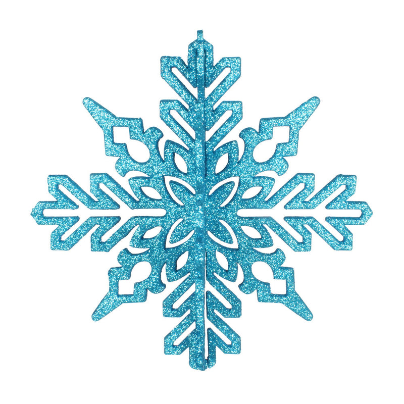 9" 3D Glitter Snowflake