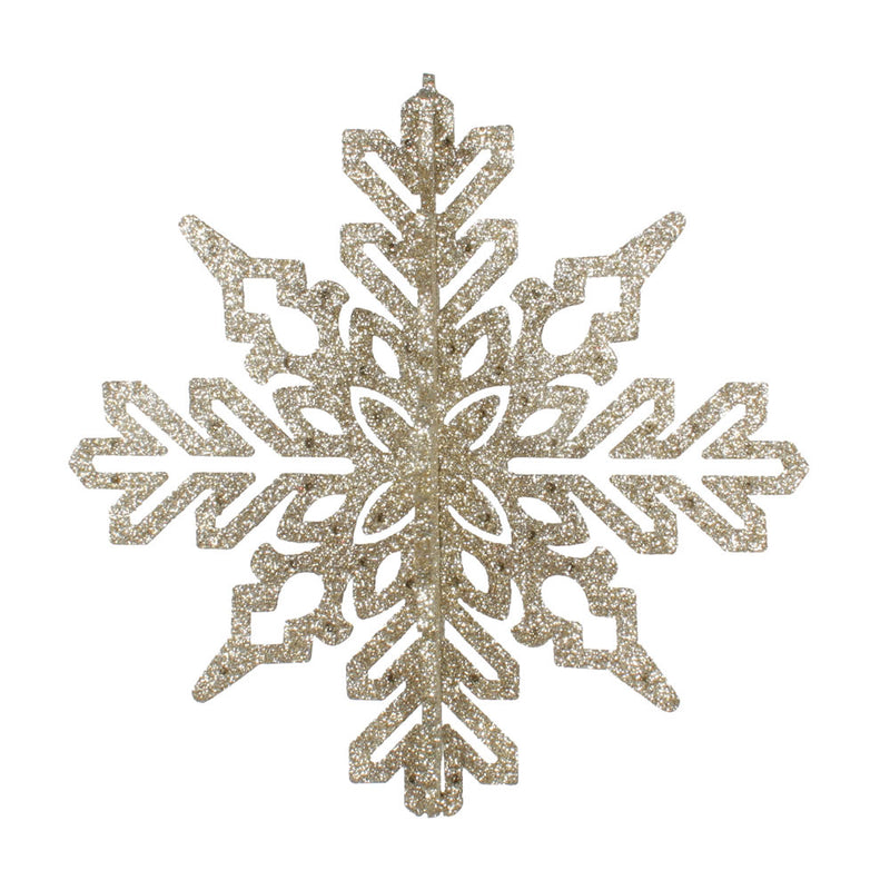 9" 3D Glitter Snowflake