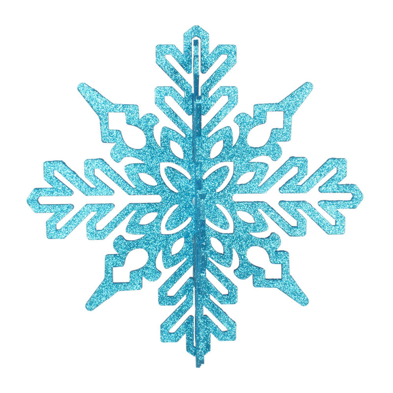 14" 3D Glitter Snowflake