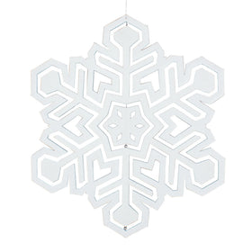 17" 3D Glitter Snowflake