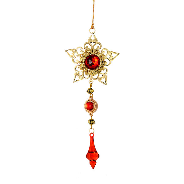 6.5" Metal Star with Dangle