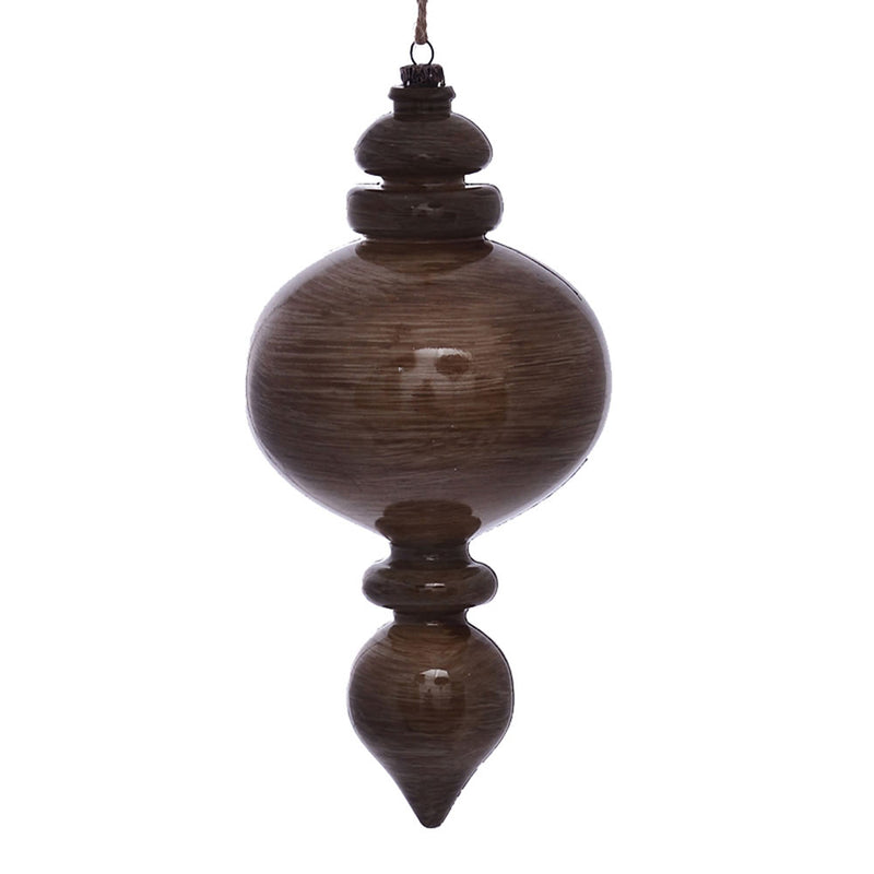 Wood Grain Round Finial