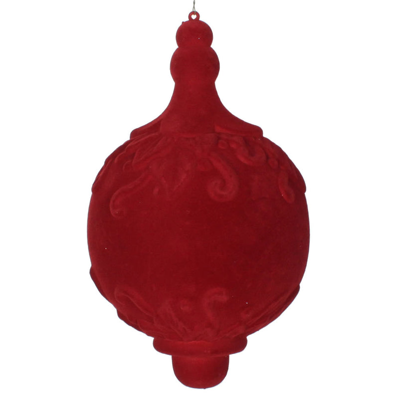 Flocked Drop Finial