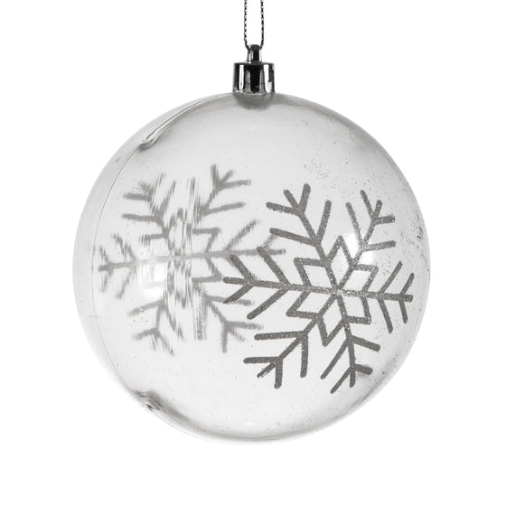 Clear Ball Snowflake Glitter