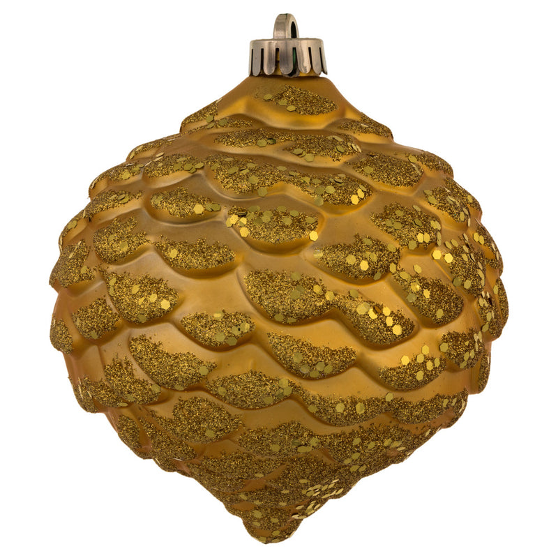 6" Glitter Pine Cone