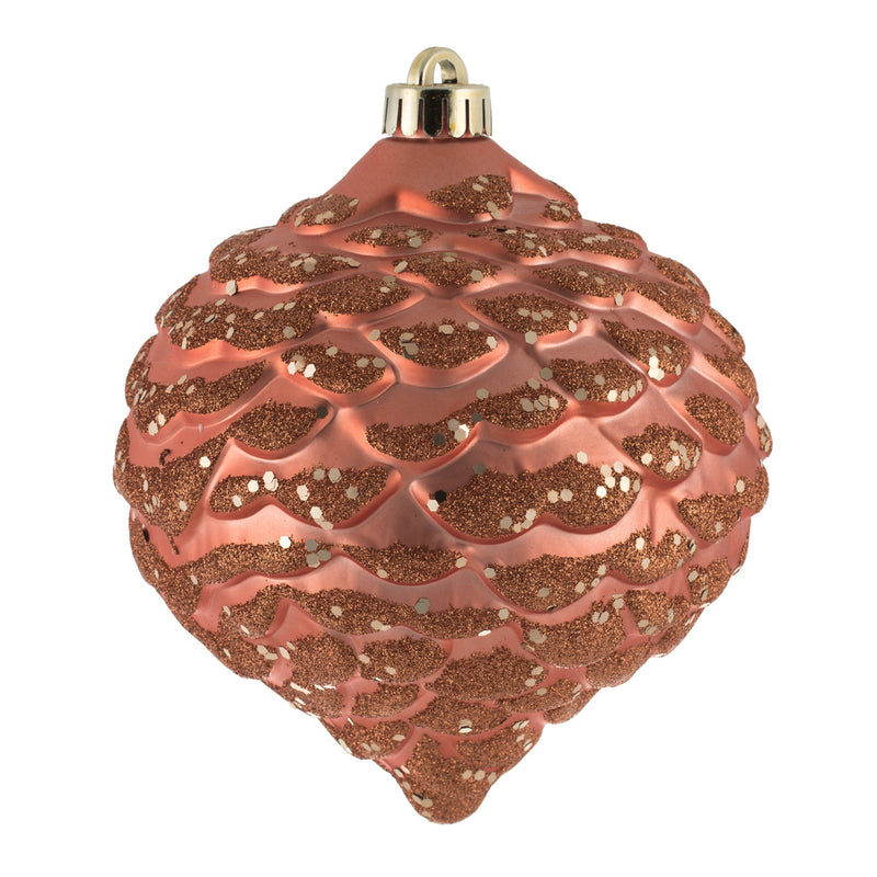 6" Glitter Pine Cone