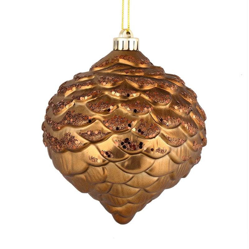 6" Glitter Pine Cone