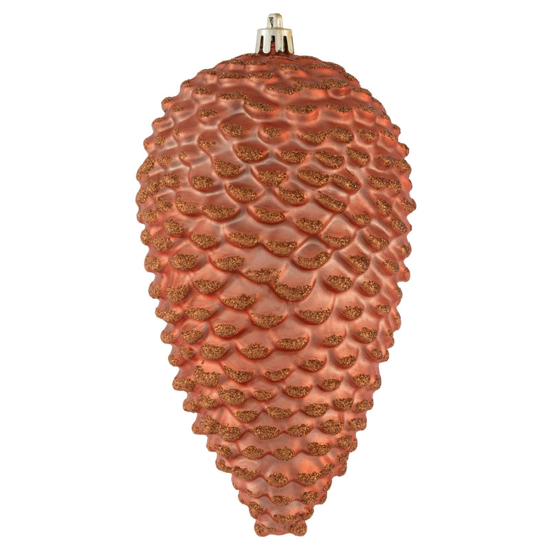 7" Matte Glitter Pine Cone