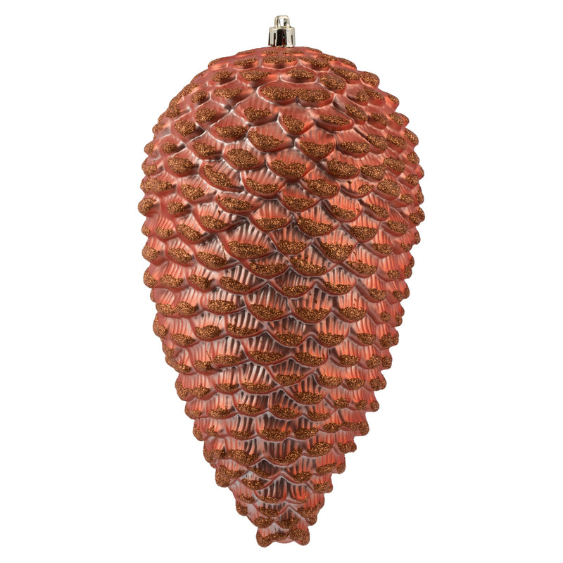 10" Matte Glitter Pine Cone