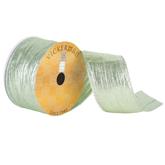 2.5" x 10yd Mint Green Metallic