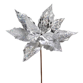 Poinsettia Sequin Spray