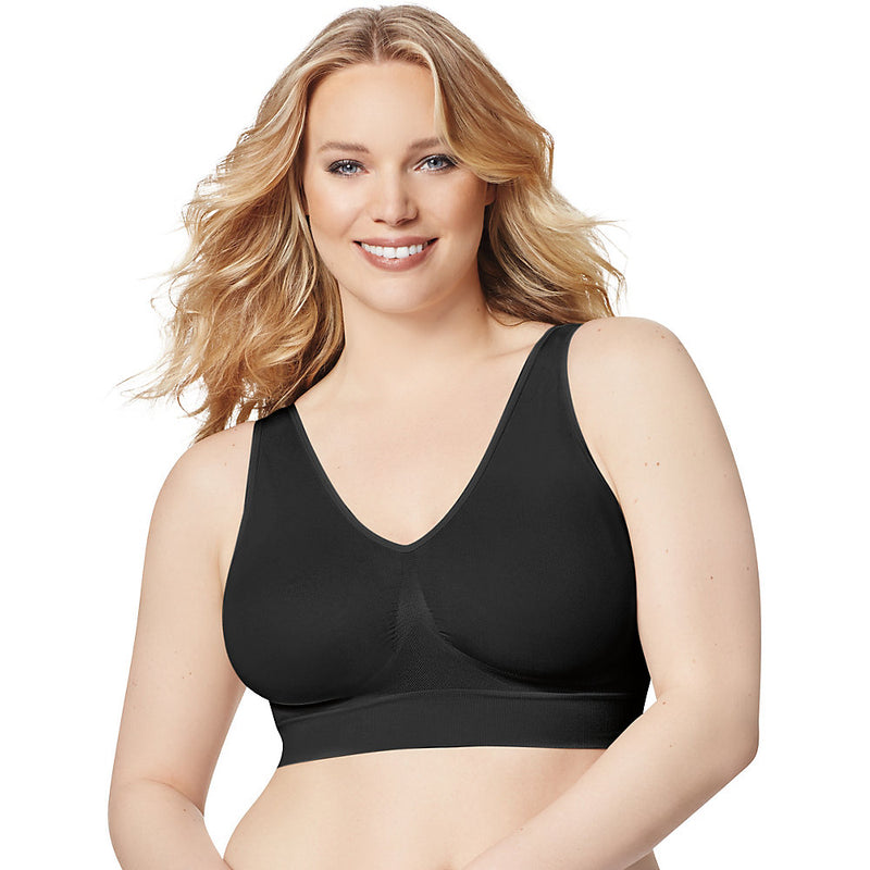 Just My Size Pure Comfort Pullover Wirefree Bra Tonal Diamond Pattern