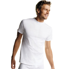 Hanes Men'S White Tagless Crewneck Undershirt 6-Pack
