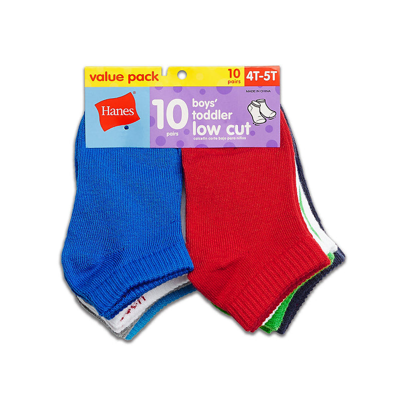Hanes Boys' Infant/Toddler Low Cut 10-Pack