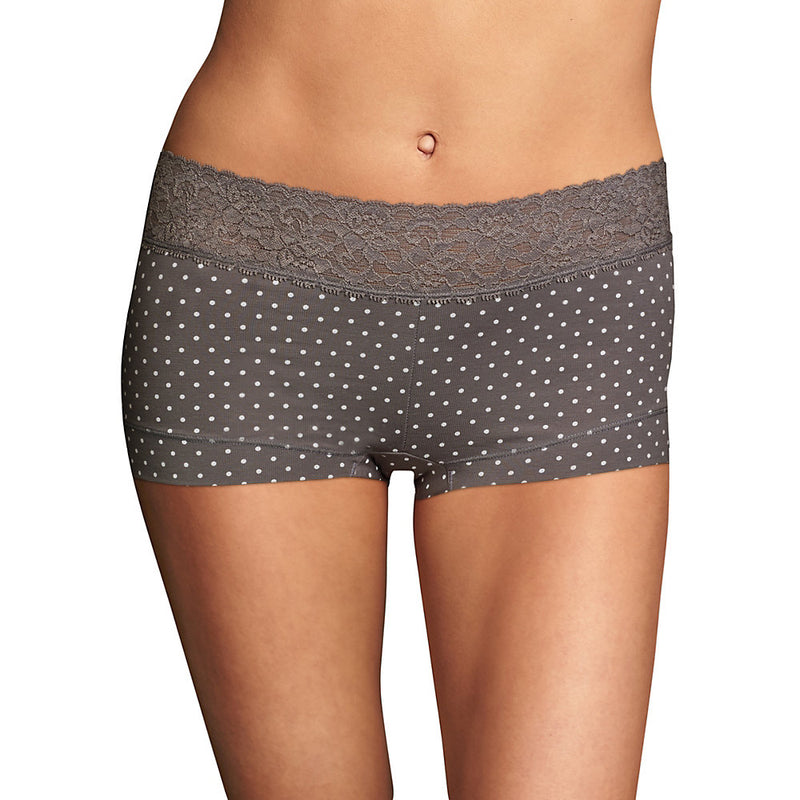 Maidenform Cotton Dream Boyshort With Lace