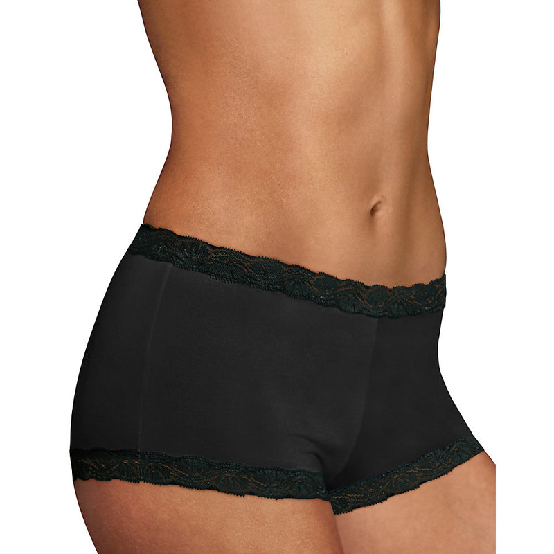 Maidenform Microfiber And Lace Boyshort
