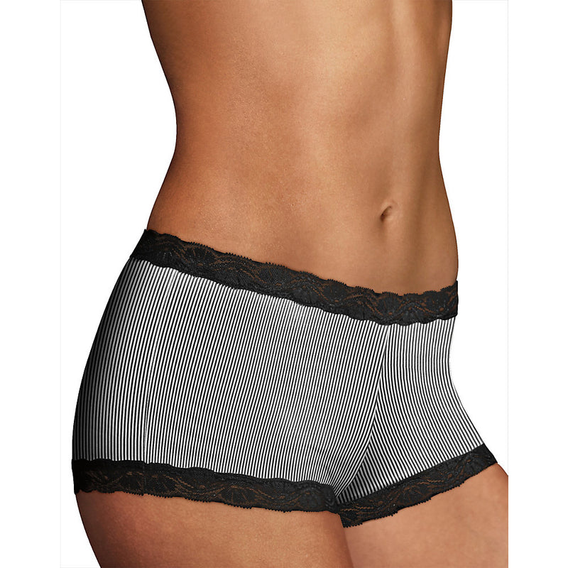 Maidenform Microfiber And Lace Boyshort