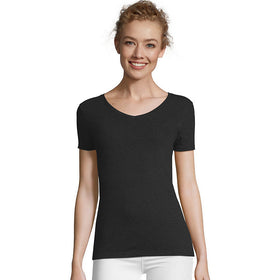 Hanes Women'S X-Temp W/Fresh Iq Tri-Blend Performance V-Neck T-Shirt