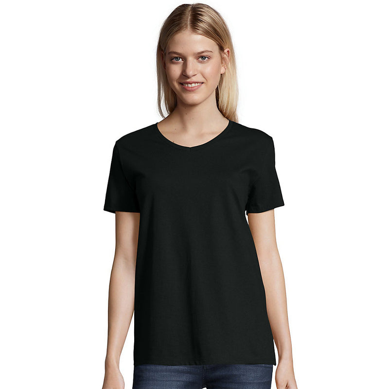 Hanes Relaxed Fit Women'S Comfortsoft V-Neck T-Shirt