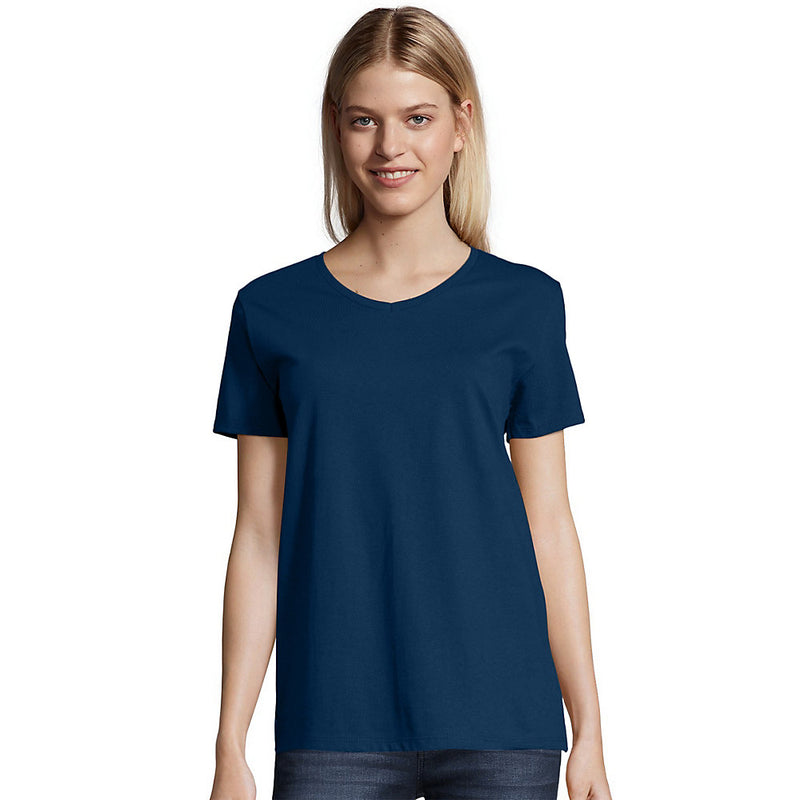 Hanes Relaxed Fit Women'S Comfortsoft V-Neck T-Shirt