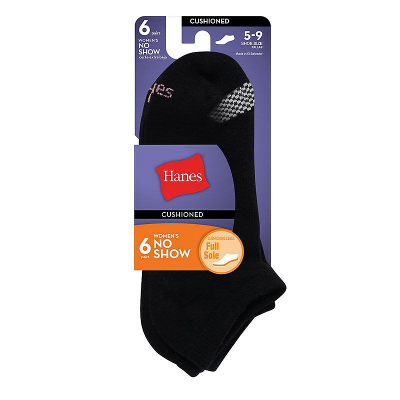 Hanes Women'S Cool Comfort No Show Socks 6-Pack