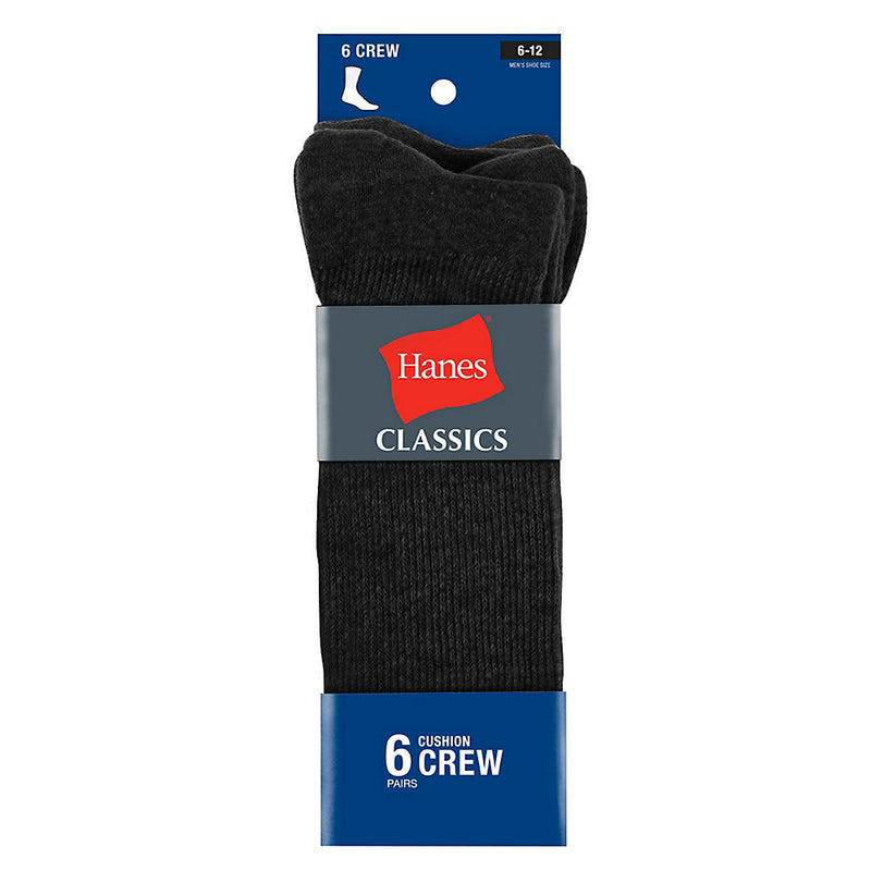 Hanes Ultimate Men'S Comfortsoft Crew Socks 6-Pack