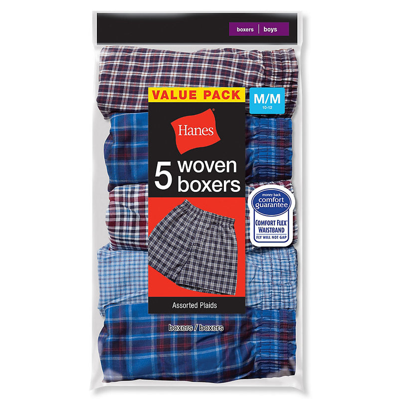 Boys P5 Tartn Woven Boxer
