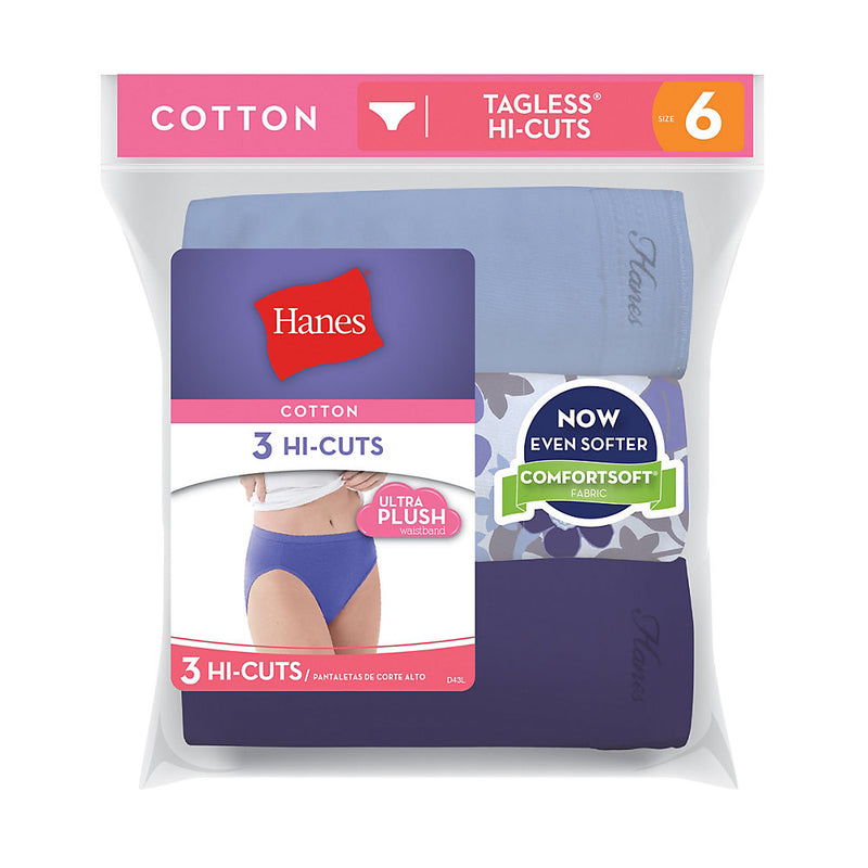 Hanes Women'S Cotton Hi-Cuts