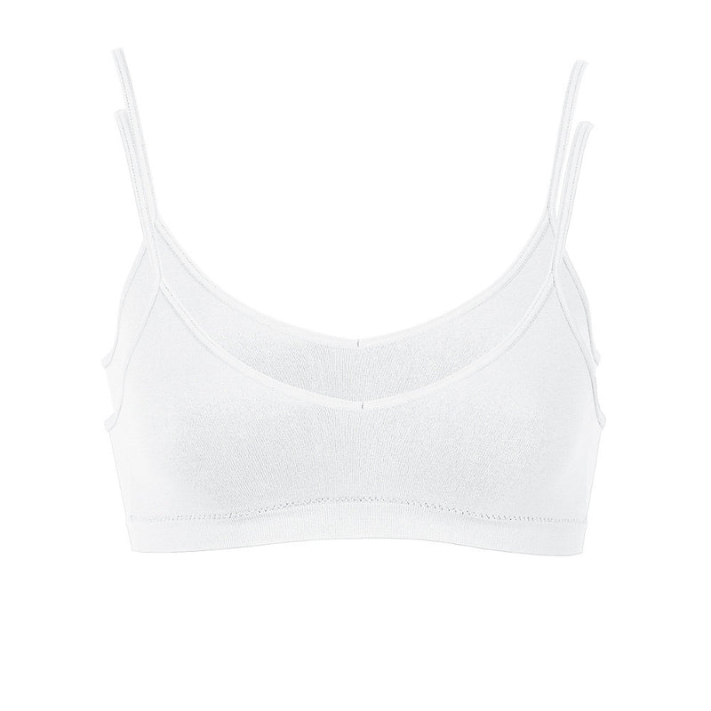 Hanes Girls' Cami Strap Wirefree Bra 2-Pack