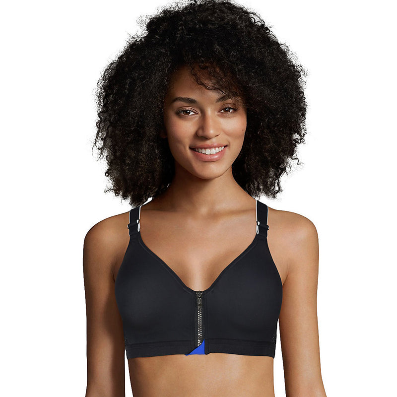Maidenform Sport Secure Zip Front Underwire Racerback