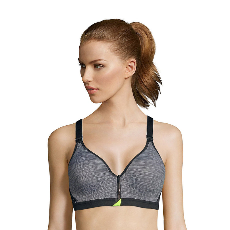 Maidenform Sport Secure Zip Front Underwire Racerback