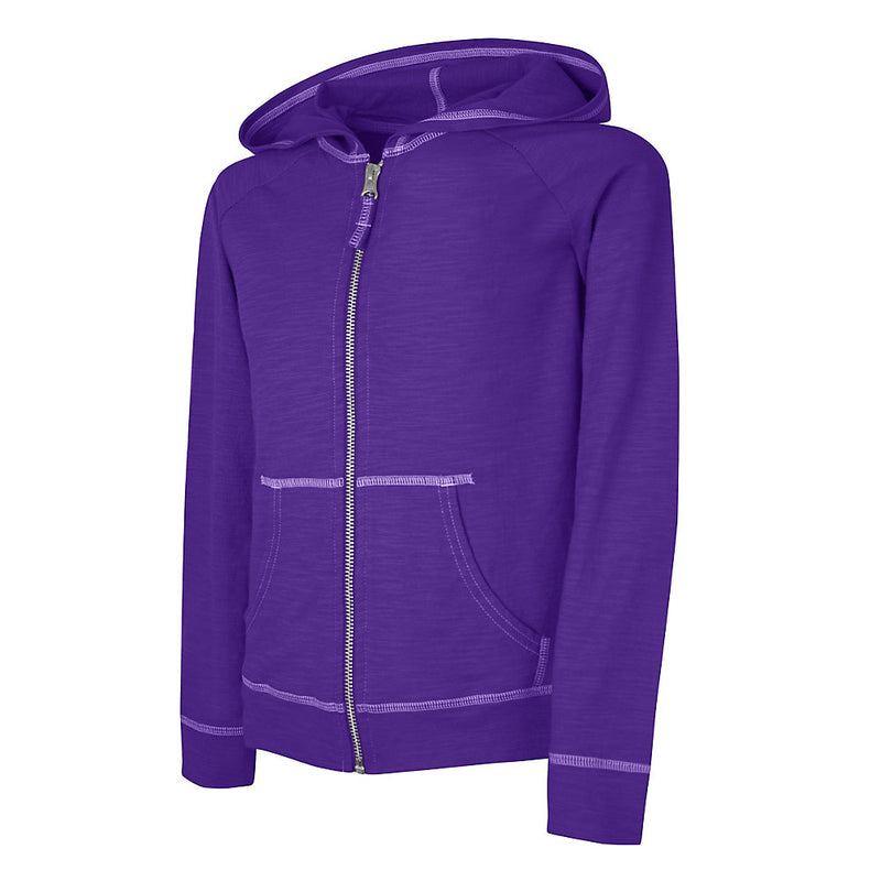 K208 Kmt Girls S115 Lt. Wt. Slub Zip Hd