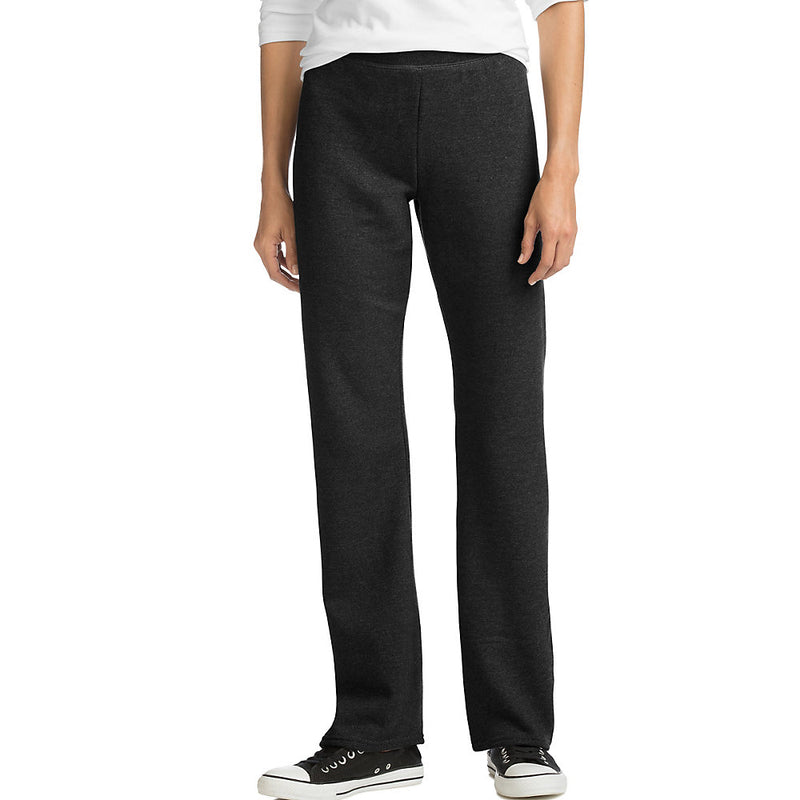 Hanes Comfortsoft Ecosmart Women'S Petite Open Leg Sweatpants