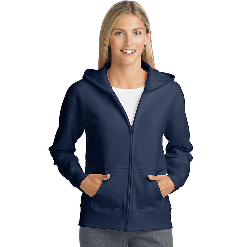 Hanes Comfortsoft Ecosmart Women'S Full-Zip Hoodie Sweatshirt