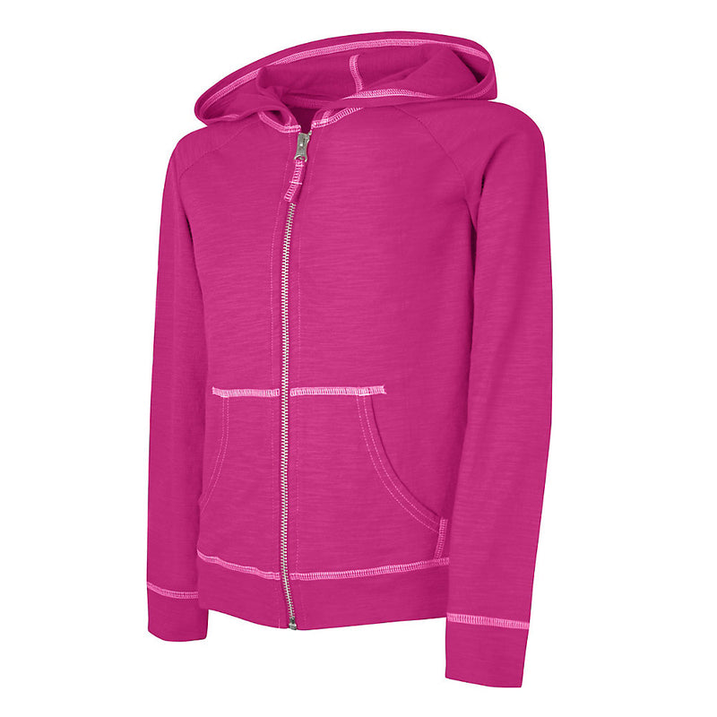 K208 Kmt Girls S115 Lt. Wt. Slub Zip Hd