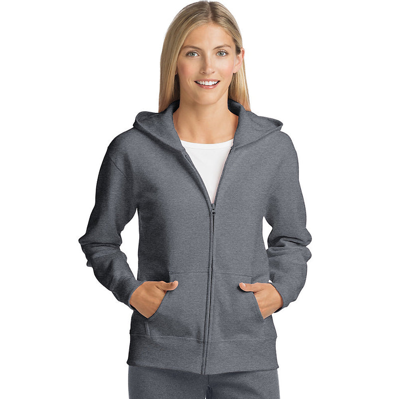 Hanes Comfortsoft Ecosmart Women'S Full-Zip Hoodie Sweatshirt