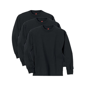 Hanes Boys' Comfortsoft Long Sleeve T-Shirt Value Pack 3-Pack